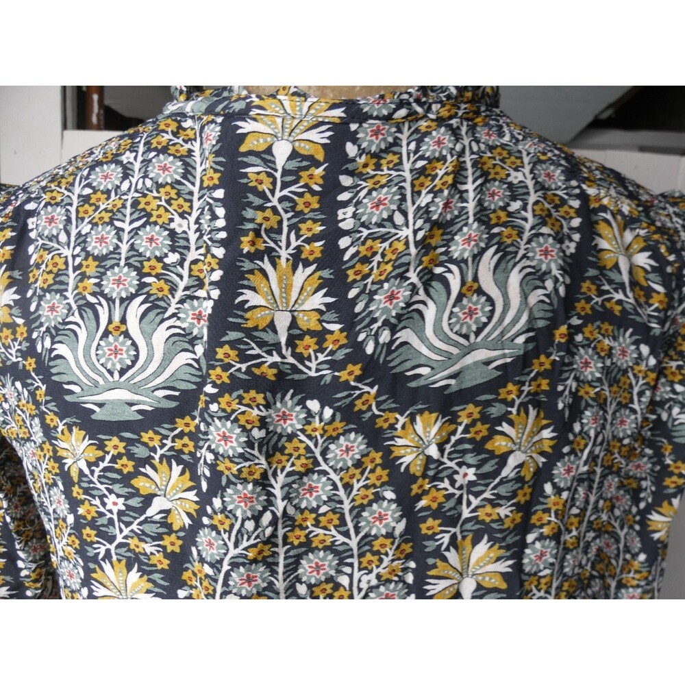 Spartina 449 Women's M Floral Blouse Multicolor Top - Picture 6 of 10